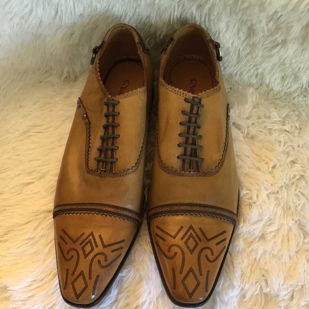 Cream color dress shoes